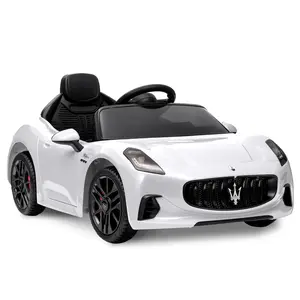 Garvee 12V Ride On Car, Summervibes Licensed Maserati Gran Cabrio Battery Powered Electric Vehicle w/Parent Remote, Front/Rear LED Lights, MP3 Player, Smooth Start, Suspension Function, 3 Speeds Kids Ride-On with Bluetooth
