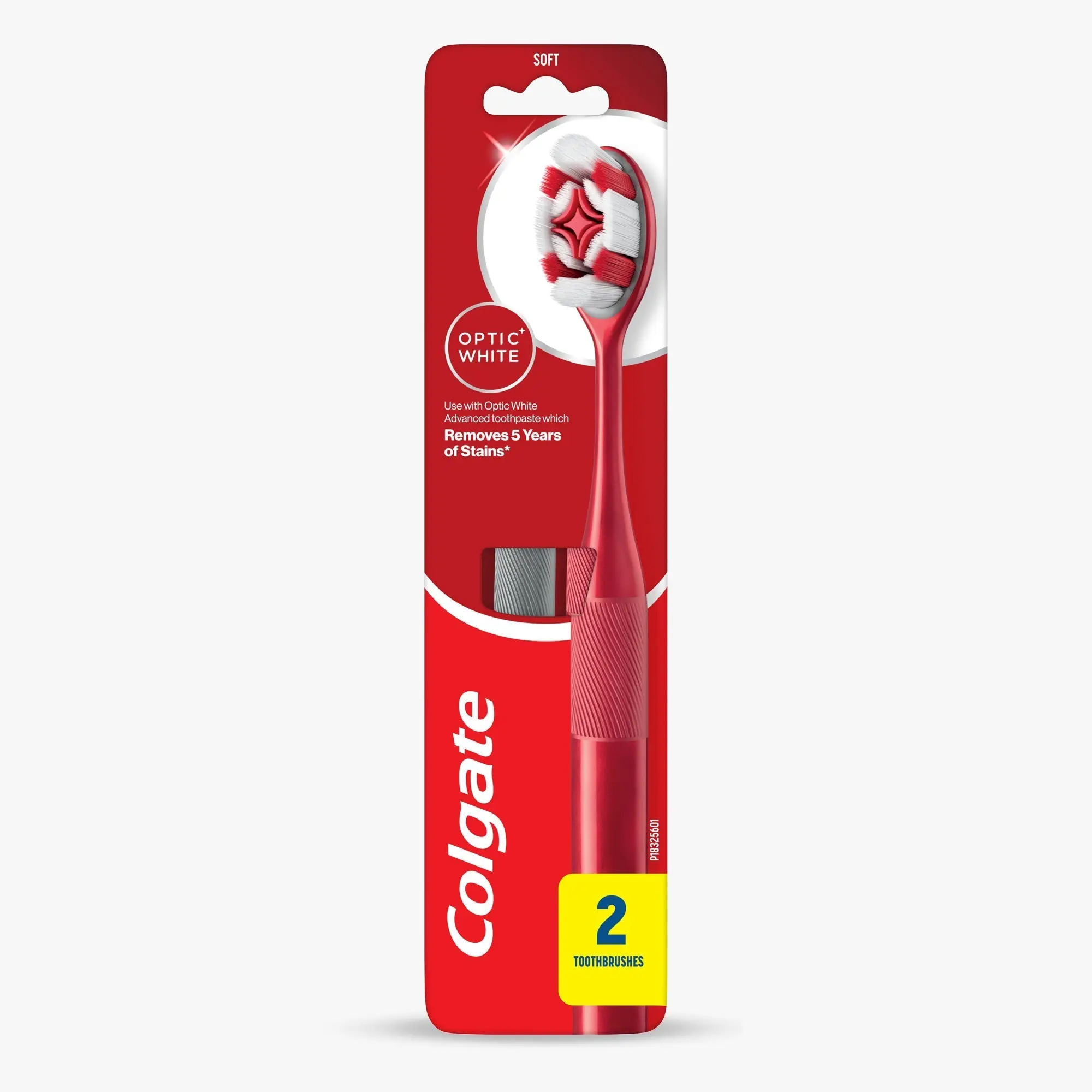 Colgate Optic White Soft Toothbrushes 2 Pack Colgate Optic White Soft Toothbrushes 2 Pack