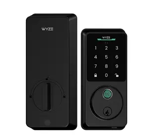 Wyze Lock Bolt v2 — Fingerprint Keyless Security Lock, Smart Wi-Fi + Bluetooth Deadbolt Replacement, IPX5 Weatherproof, Auto-Lock, Smartphone Control, Keypad