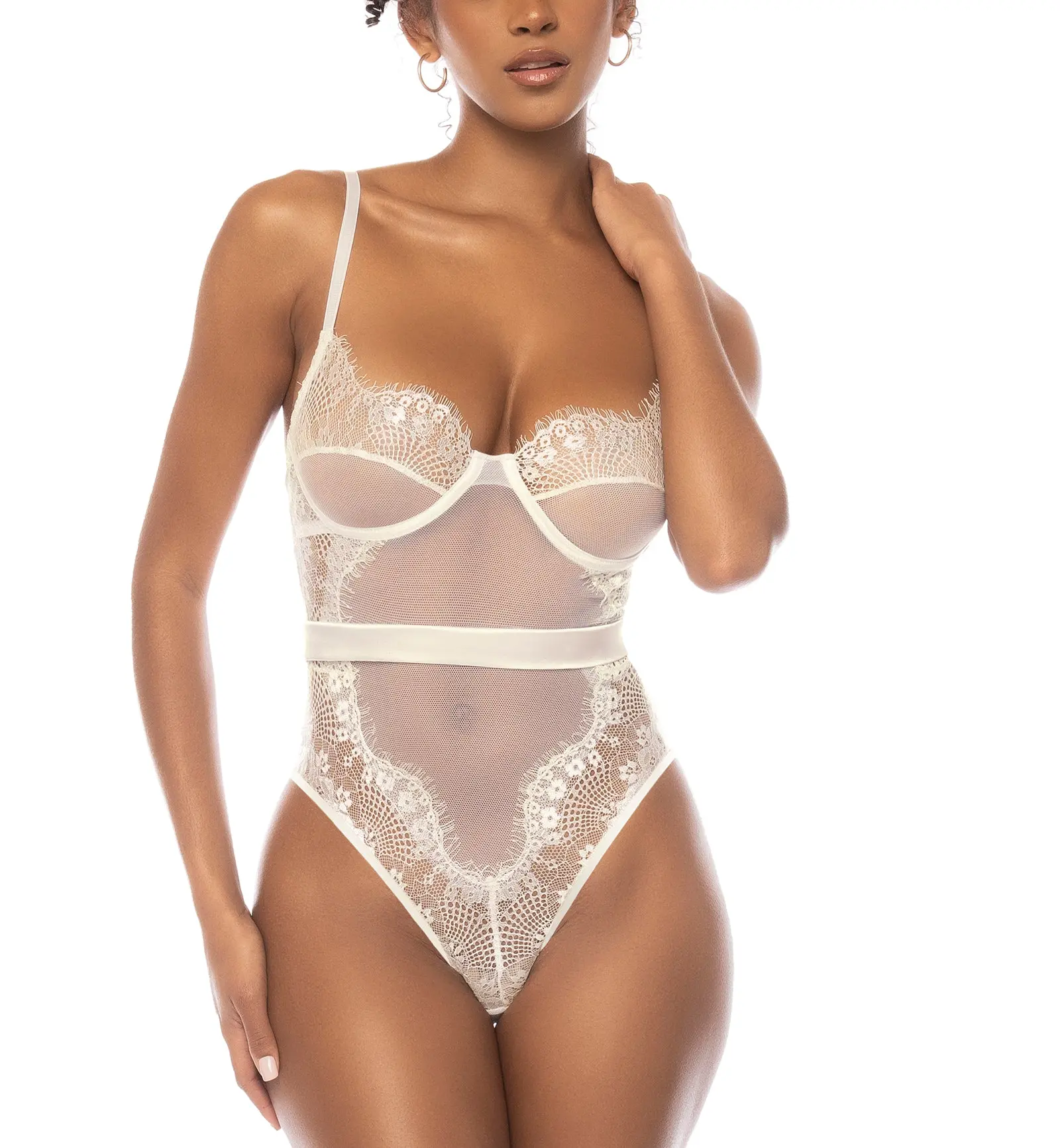 Mapale Kimora Underwire Bodysuit (8835) - Ivory