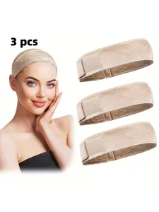 3pcs Velvet Hair Ties Set, Comfortable Breathable Non-Slip Bands, Exclusive Female Hair Accessories, Suitable for Headpiece Fixing