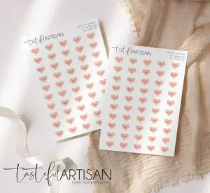 TastefulArtisan Pastel Pink Cash Envelope Challenge Tracker Stickers 100 Sheets 4.75x7 Inches for Budgeting & Savings Goals Laser-Printed Matte White Paper