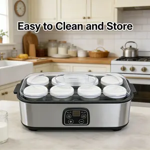 Homemade Yogurt Maker with 5 FREE Kitchen Tools - Healthy, Fresh Yogurt Anytime!