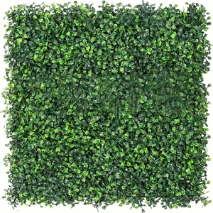 6/9 Pcs Artificial Grass Wall Panel Backdrop, Plastic Greenery Boxwood Panels for Indoor Outdoor Green Wall Decor & Ivy Fence Covering Privacy
