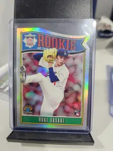 Roki Sasaki #ROY-10 [Rookie] 2025 Bowman Rookie of the Year Favorites Baseball Trading Card - Collectible Item for Baseball Card Enthusiasts