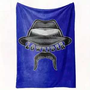 Soft Cozy Flannel Blanket | Unique Chicano Inspired Design | hine Washable Fleece Throw for All Seasons | Customizable Lowrider Style Accessory