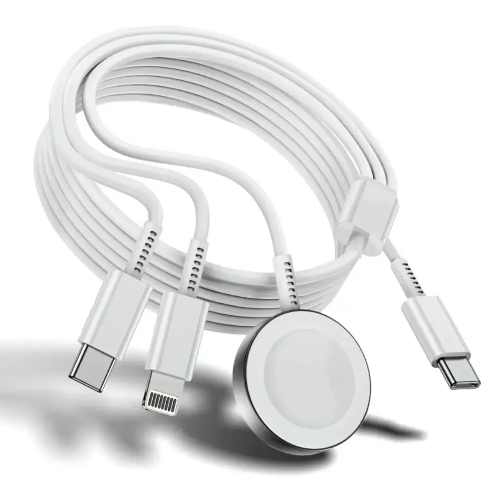 Apple Watch Charger,Apple iWatch Magnetic Charging Design Fast Charger to USB C Cable,3 in 1 Multi Charging Cable 6 FT Compatible with Watch Series Ultra 3/2/SE/11/10/9/8/7/6/5/4/3/2/1,iPhone 17/16/15/14/13/12