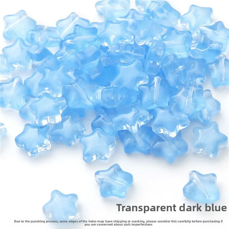 10 pieces of straight-hole pentagram antique-style imitation glass accessories for handmade DIY hairpins and bracelet accessories, hot-selling cross-border product 10 pieces of straight-hole pentagram antique-style imitation glass accessories for handmade DIY hairpins and bracelet accessories, hot-selling cross-border product