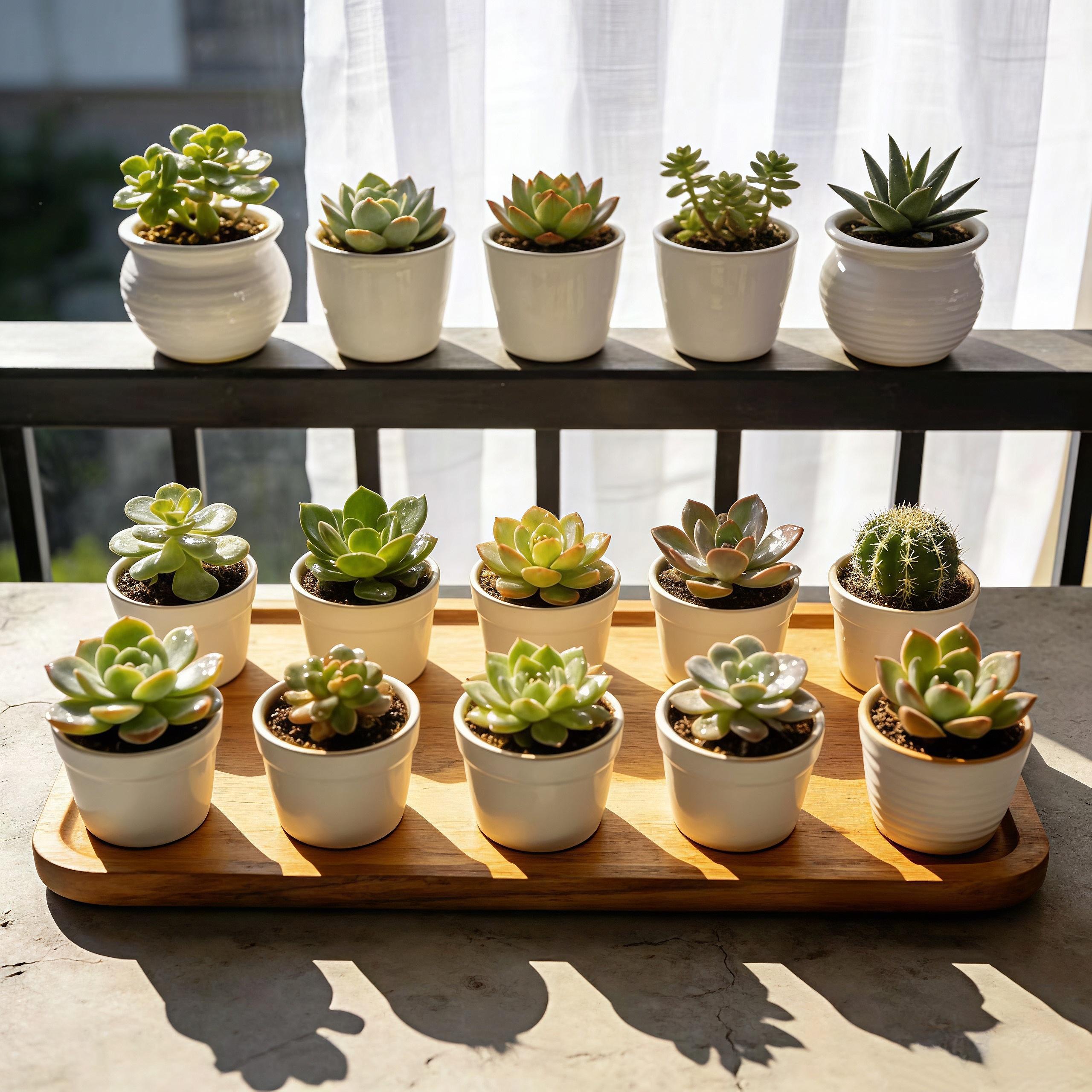 15 Rare Succulent Plants Variety Pack — Live Houseplants Collection with Rosettes & Trailing Succulents for DIY Terrarium Garden