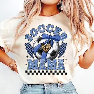 Soccer, Game Day Soccer, Retro Checkered Soccer, Soccer Mama, Soccer Mom, Leopard Soccer Coquette Shirt