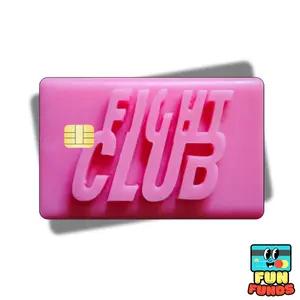Fight Club Credit Card Skin - Vinyl Sticker for debit cards, Waterproof, Glossy or Holographic - Easy to apply funny card sticker credit card