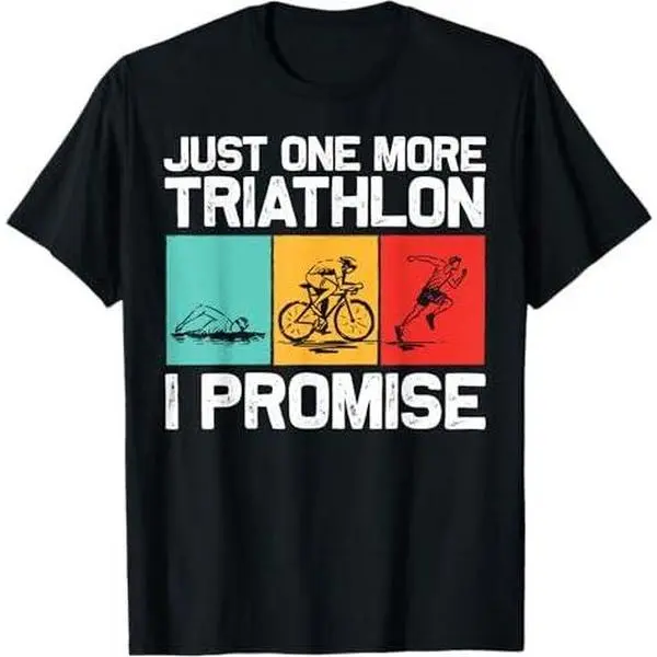 Cool Triathlon For Men Women Swimming Running Swim Bike Run T-Shirt