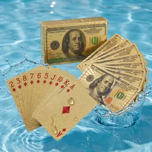 Playing Cards - Waterproof Foil PET Poker Cards - for Swimming Pool, Beach Party, Camping & Backyard BBQ - Cool Luxury Gift for Men, Husband & Friends