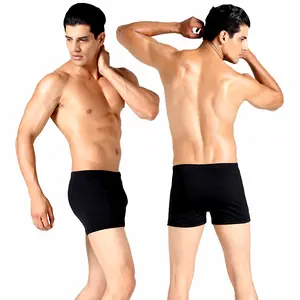 Men's 2026 Square-Cut Swim Trunks, Fashionable Quick-Drying Machine-Washable Swimwear for Summer Beach, Hot Spring Use, Machine Wash