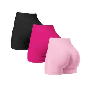 VVZ Impact Shorts Fitness Gymwear Hip-Lifting Seamless Yoga Shorts Compression Impact Shorts Sportswear Hidden Scrunch Butt lifting Shorts