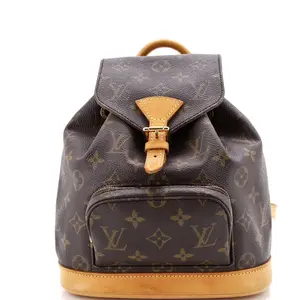 Pre-owned Louis Vuitton Canvas Coated Backpacks Vintage Montsouris Backpack Monogram Canvas PM by Rebag