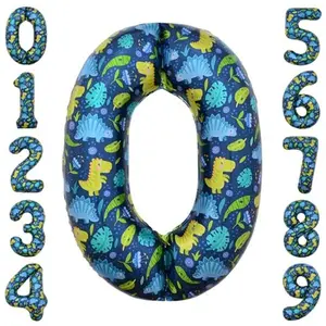 40 Inch Number 0 Dinosaur Party Balloons Dinosaur Birthday Decorations Party Supplies Number 0