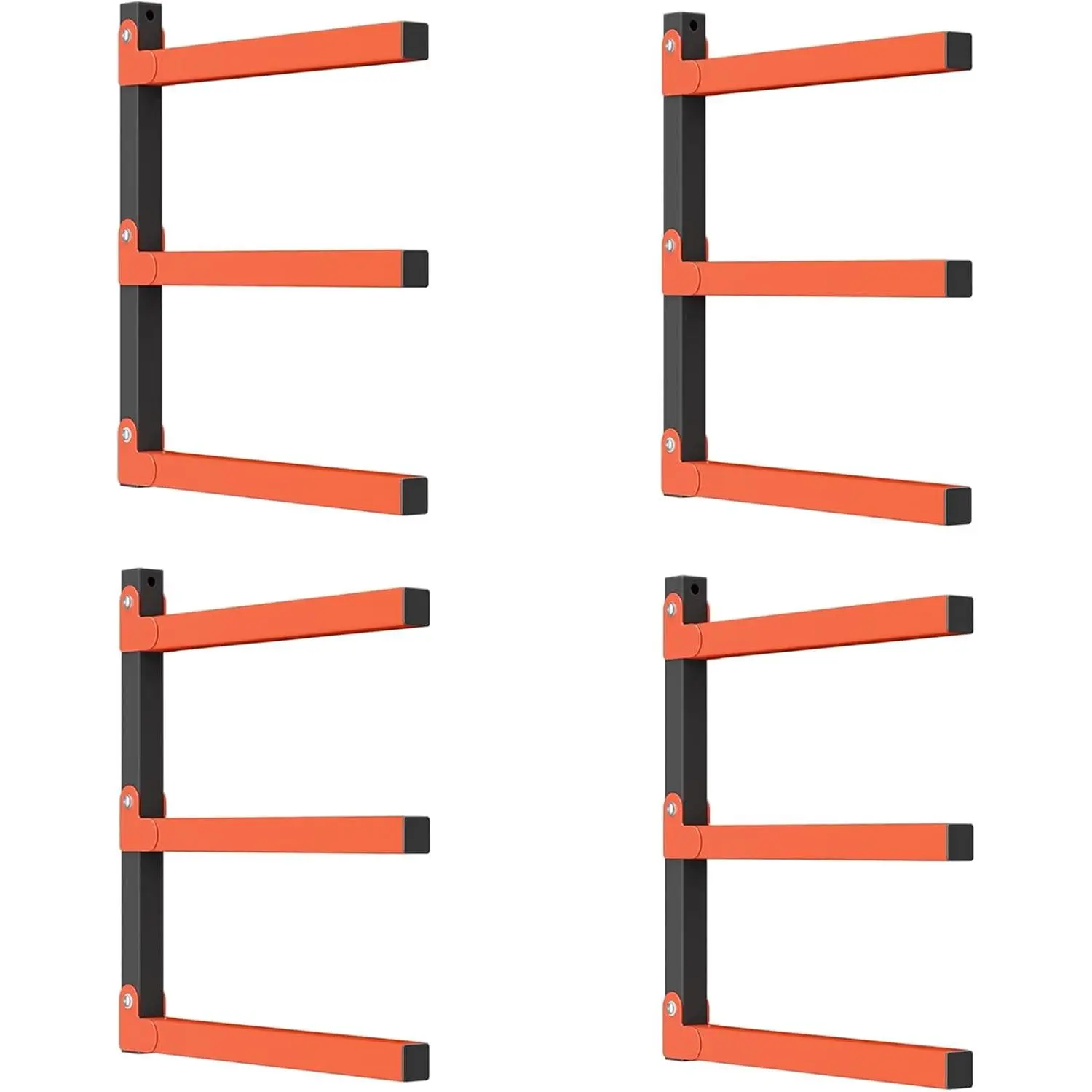 Lumber Storage Rack for Garage, Wall Mount Heavy Duty Lumber Rack, Overhead  Storage Rack for Woodworking Shop(2 Pairs)