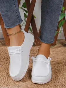 Women's Casual Comfortable Low Top Slip on Shoes, 1 Pair Lightweight Breathable Comfortable Sports Running Shoes for Daily Wear, Perfect for Students and Outdoor Sports, Casual Fashion Shoes