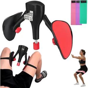 Exercise Pelvic Floor Muscle, Exercise Device with Display Counter, Inner Thigh Exerciser for Women Kegel Workout Leg/Hip/Butt Trainer