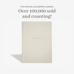 Dig Deeper Journal, 1 Count 180 Tips to Shape Intention, Mend Your Spirit, and Foster Growth, Office Stationery & Supplies