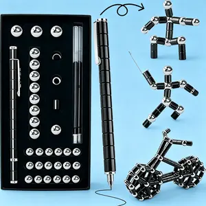 Magnetic Fidget Pen Sensory Stress Relief Toy, Cool Portable EDC Gadget for Kids & Teens Ages 8-14, Unique Novelty Birthday & Holiday Gift