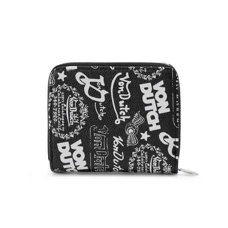 Von Dutch Zip-up Wallets - Full Collection Subtle Texture