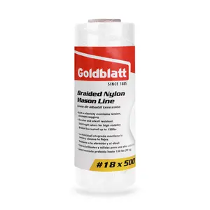 Goldblatt Mason Line, 500 Feet #18 Braided Nylon String, Perfect for Gardening or Masonry