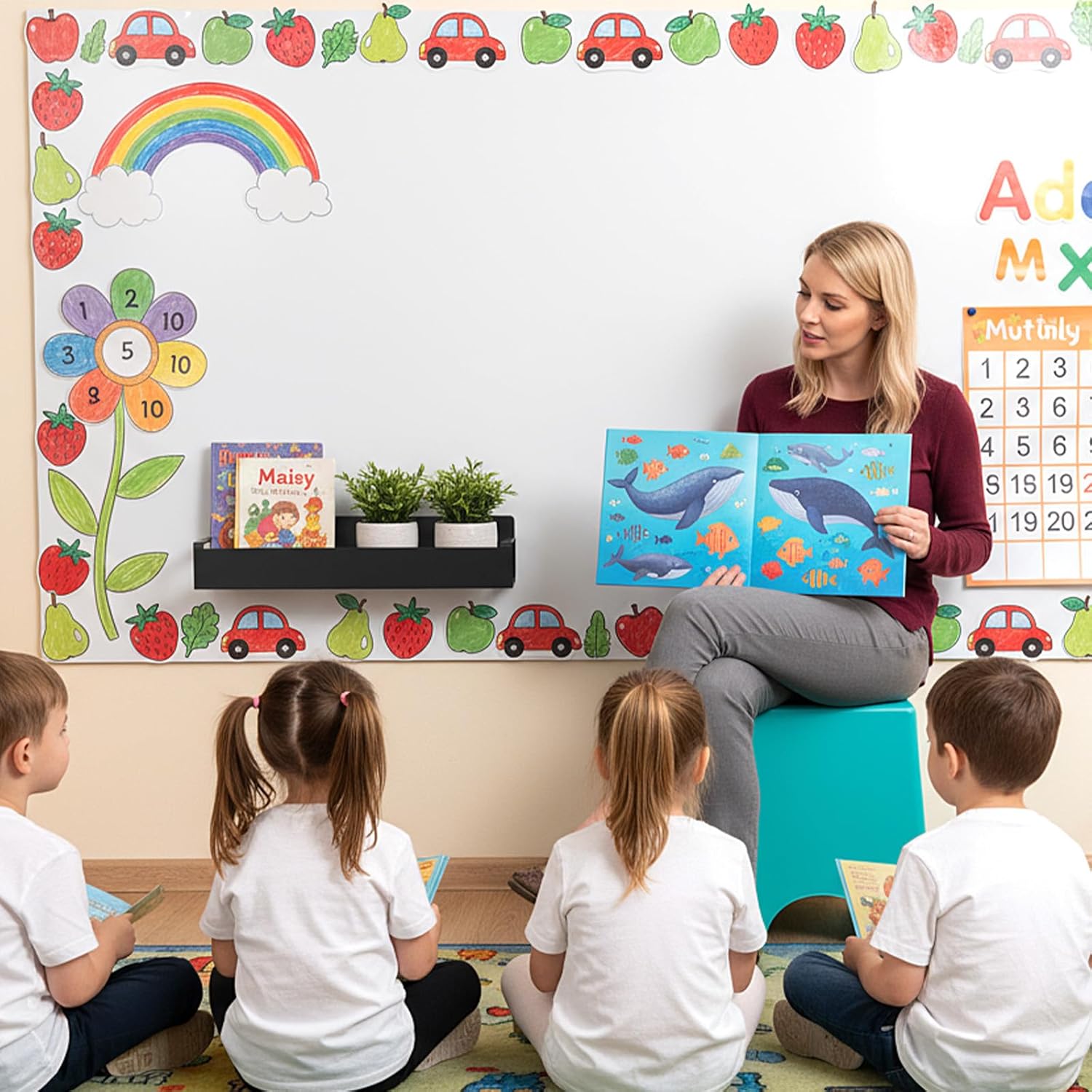 2 Pcs Magnetic Spice Rack for Refrigerator,Heave Duty Magnetic Shelf for Kitchen,Magnet Book Shelf for Whiteboard,Space Container,Drill Free, Black