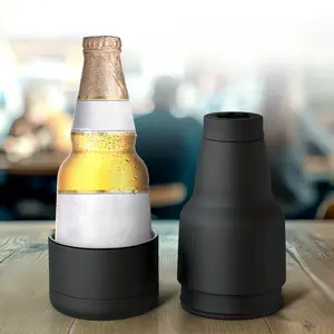 Stainless Steel - Double Wall Vacuum Sealed - Glass Bottle Insulator