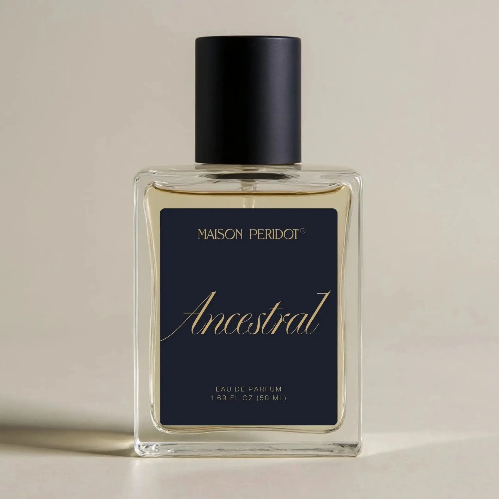 Peridot Ancestral – Eau de Parfum (20% Concentration)  French Artisan Fragrance | 3-Week Maceration | 50ml | Woody · Amber · Powdered Warm Cologne