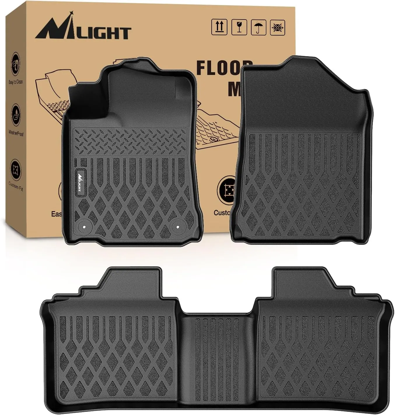 Nilight TPE Floor Mats for Toyota Avalon 2013 2014 2015 2016 2017 2018 All Weather Custom Fit Heavy Duty Floor Liners Truck weatherproof, Car Floor Mats, Automotive Floor Mats