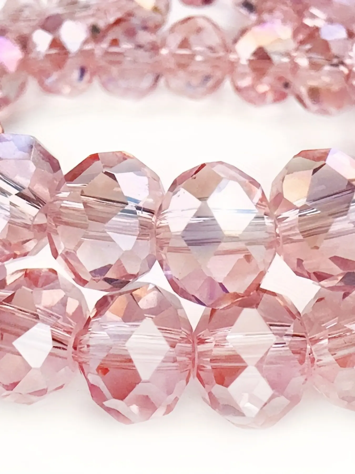 Austrian Crystal Beads with Holes, Super Bright Glass Beads, Handmade DIY Jewelry Materials, Bracelet Earrings Hair Clip Necklace Set, Jewelry Making Kit, Jewelry Making Supplies