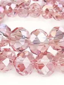 Austrian Crystal Beads with Holes, Super Bright Glass Beads, Handmade DIY Jewelry Materials, Bracelet Earrings Hair Clip Necklace Set, Jewelry Making Kit, Jewelry Making Supplies