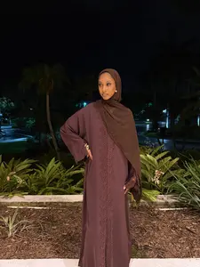 Mocha Lace Abaya