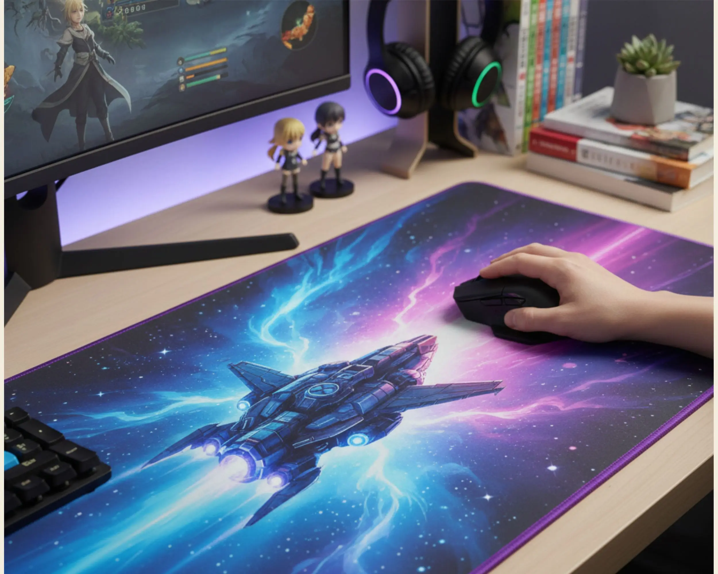 Customizable Photo Mousepad, Personalized Deskmat, Office Desk Protector, Aesthetic Gaming Mat, Family Photo Keepsake, Custom Mousepad.
