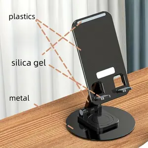 360° Rotable Phone Stand, Fully Adjustable Foldable Phone Holder,  Portable, Suitable for All Cellphone