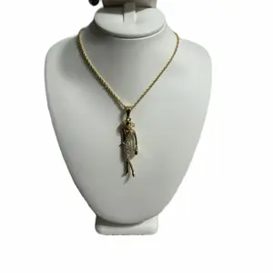 Amtiari Spanish Dancer Twisted Chain 16” / 18” – 14K Gold Plated, Waterproof, Lightweight, Daily Wear