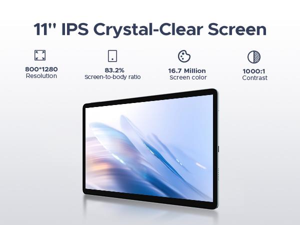 U11 Pro-V Android 16 Tablet 11 inch Gemini AI, 30GB+256GB (2TB TF) Gaming Tablet, 8580mAh, 90Hz Display, WiFi 5, T7200 Octa Core, 13MP+5MP, Tablet with Keyboard, Stylus, Mouse, Case