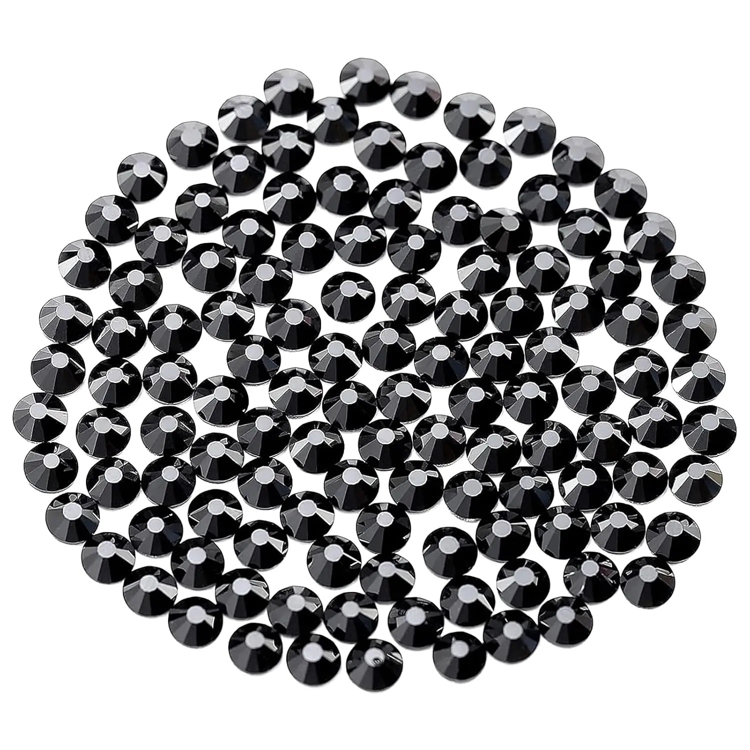 Non-Hotfix Glass Flatback Rhinestones, 1440pcs SS20 (4.6-4.8mm) Round Shape Glass Gem for Nail Art, Clothes, DIY Decor, Circle