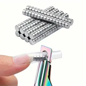 10-Piece Magnetic Nail Art Kit, Professional Cat Eye Nails, Strong Reusable Cylindrical Magnets, Fragrance-Free, DIY Nail Accessories