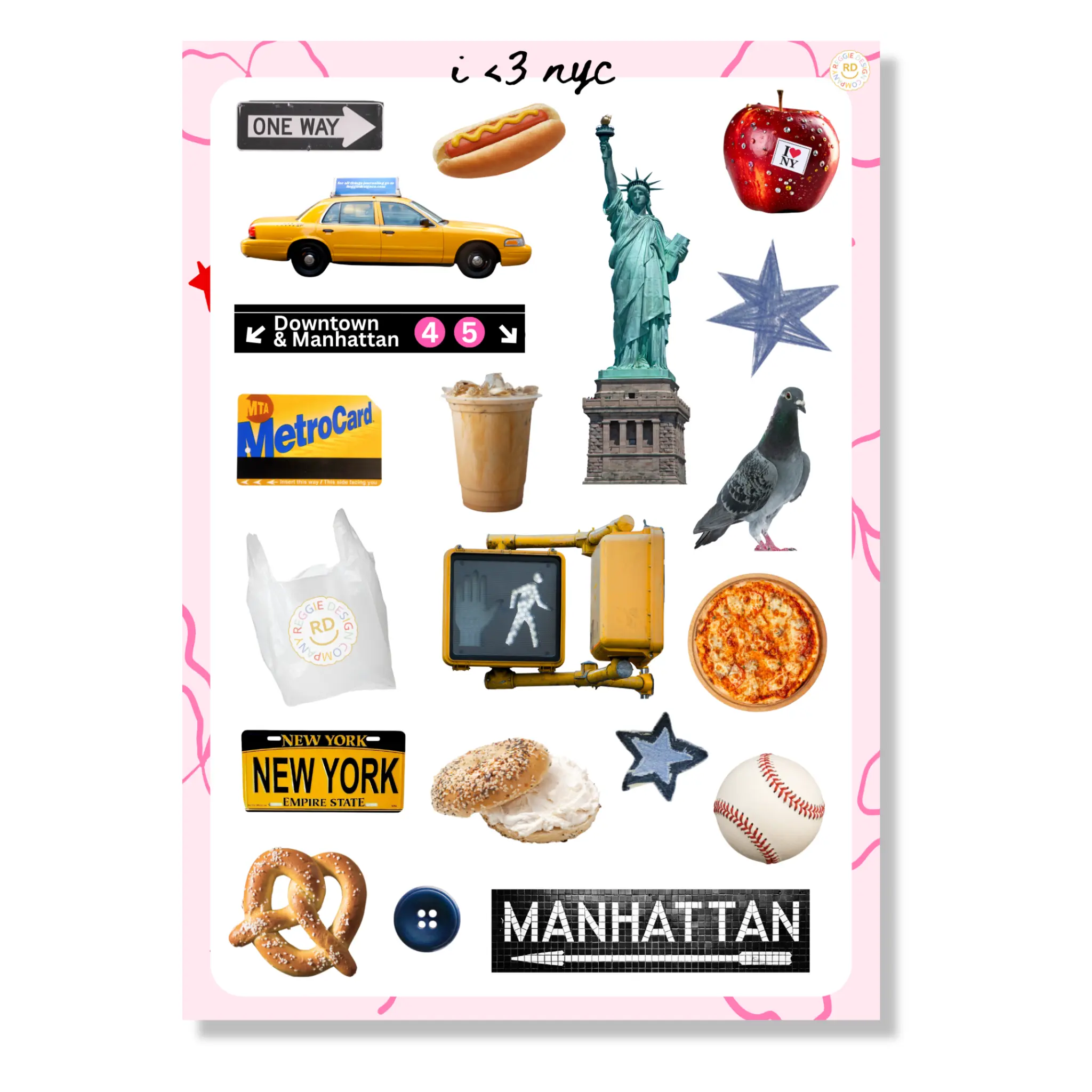 New York Sticker Sheet