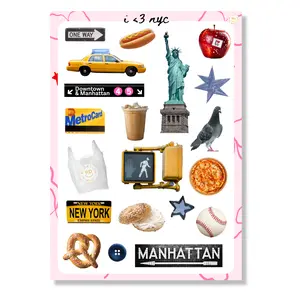 New York Sticker Sheet New York Sticker Sheet