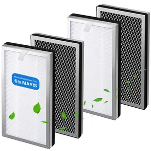 MESTICA Air Purifier Replacement Filter for MA-15，Compatible with Medify Air MA 15 Series, 3 in 1 Integration of Pre-filter, High Efficiency H13 True HEPA and Activated Carbon, 4-Pack