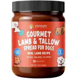 Lamb & Beef Tallow Dog Meat Spread – High-Protein, Low-Carb Keto Treat | 12oz Jar
