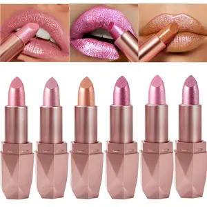 Fine sparkling lip gloss, waterproof, anti smudging, long-lasting luster, non sticky, easy to color