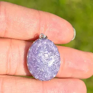 Oval Ash pendant, memory Jewelry, keepsake pendant, Ashes jewelry