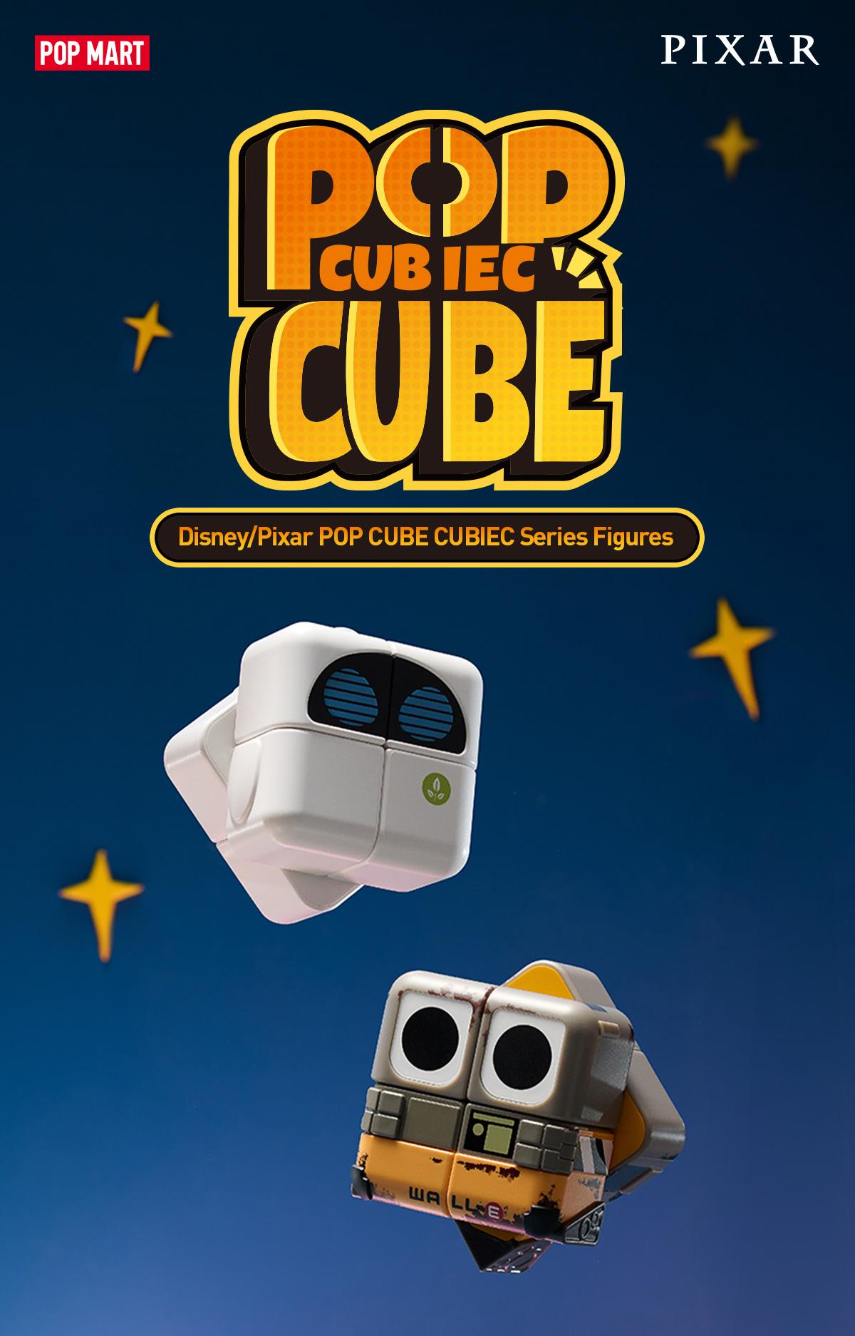[POP NOW] POP MART Disney/Pixar POP CUBE CUBIEC Series Figures Blind Box，Whole Set LABUBU Fun Toy