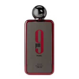 Afnan 9 Pm Rebel for Unisex Eau de Parfum Spray, 3.4 Ounce