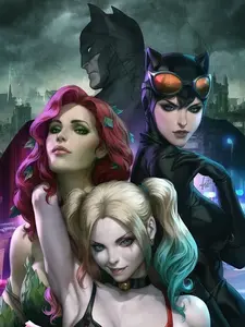 Harley Quinn, Poison Ivy, Catwoman, POSTER